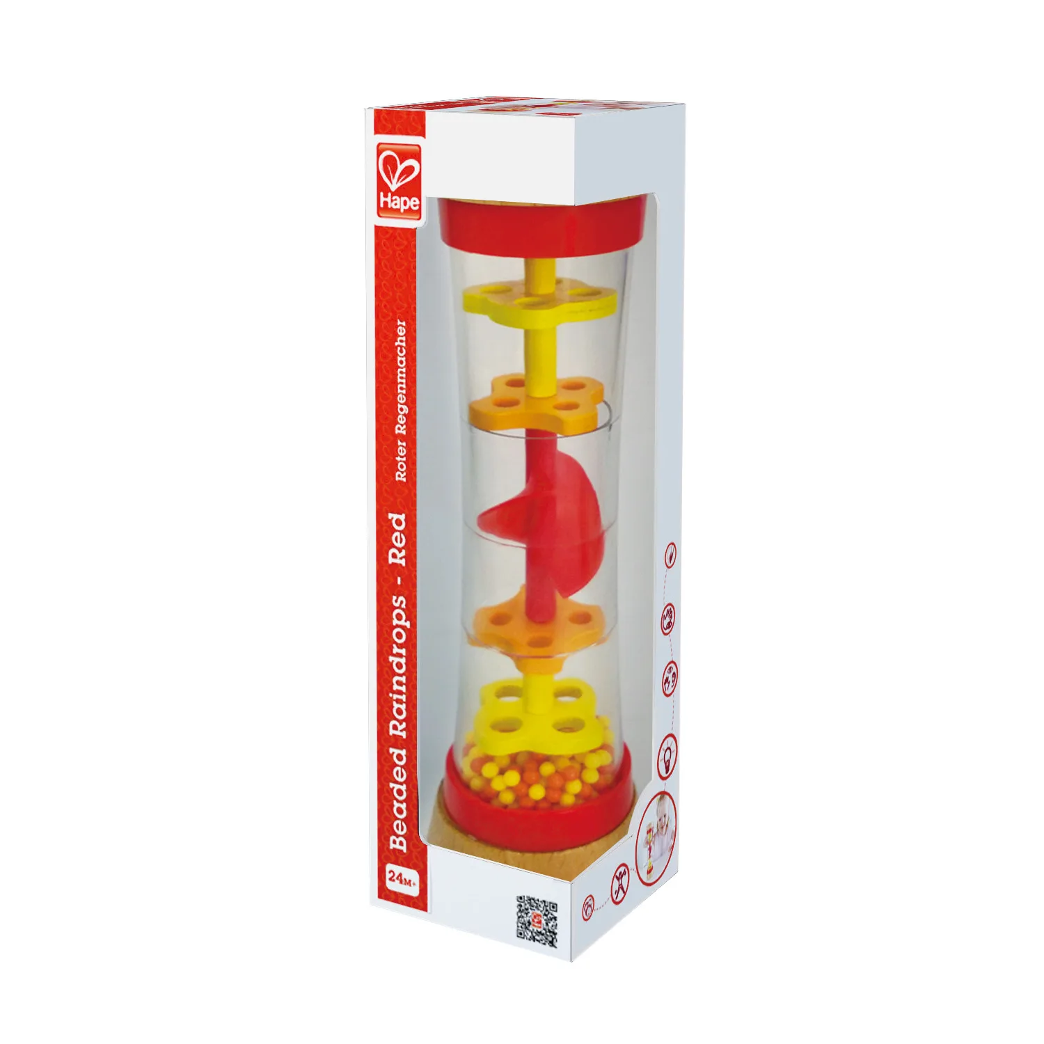 Мъниста дъждовни капки - червен - Image 3