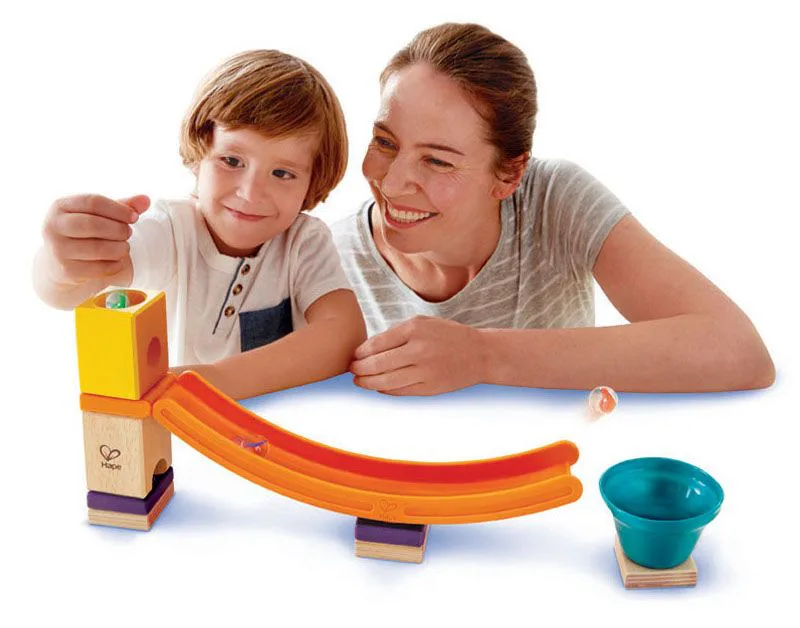 Комплект дървена писта, Hape Quadrilla, Скейт парк, 9 части - Image 4