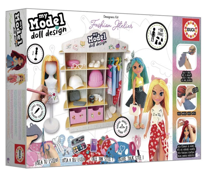 Творчески комплект, Educa, My Model, Куклен дизайн, Модно ателие - Image 6
