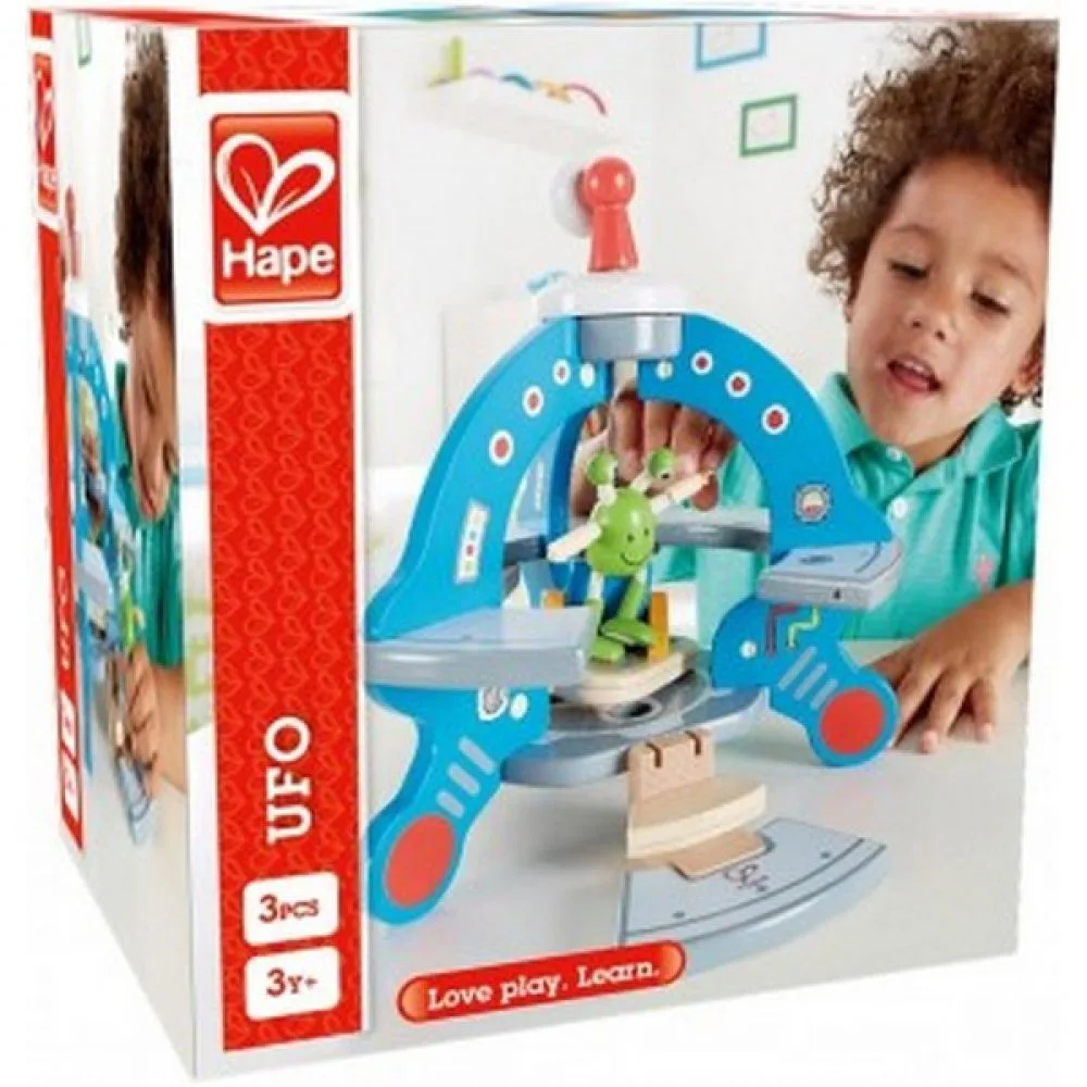 Дървен комплект, Hape, НЛО, 3 части - Image 2