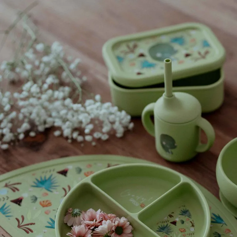 Силиконова разделителна кутия за обяд, Sassi, Динозавър - Image 6