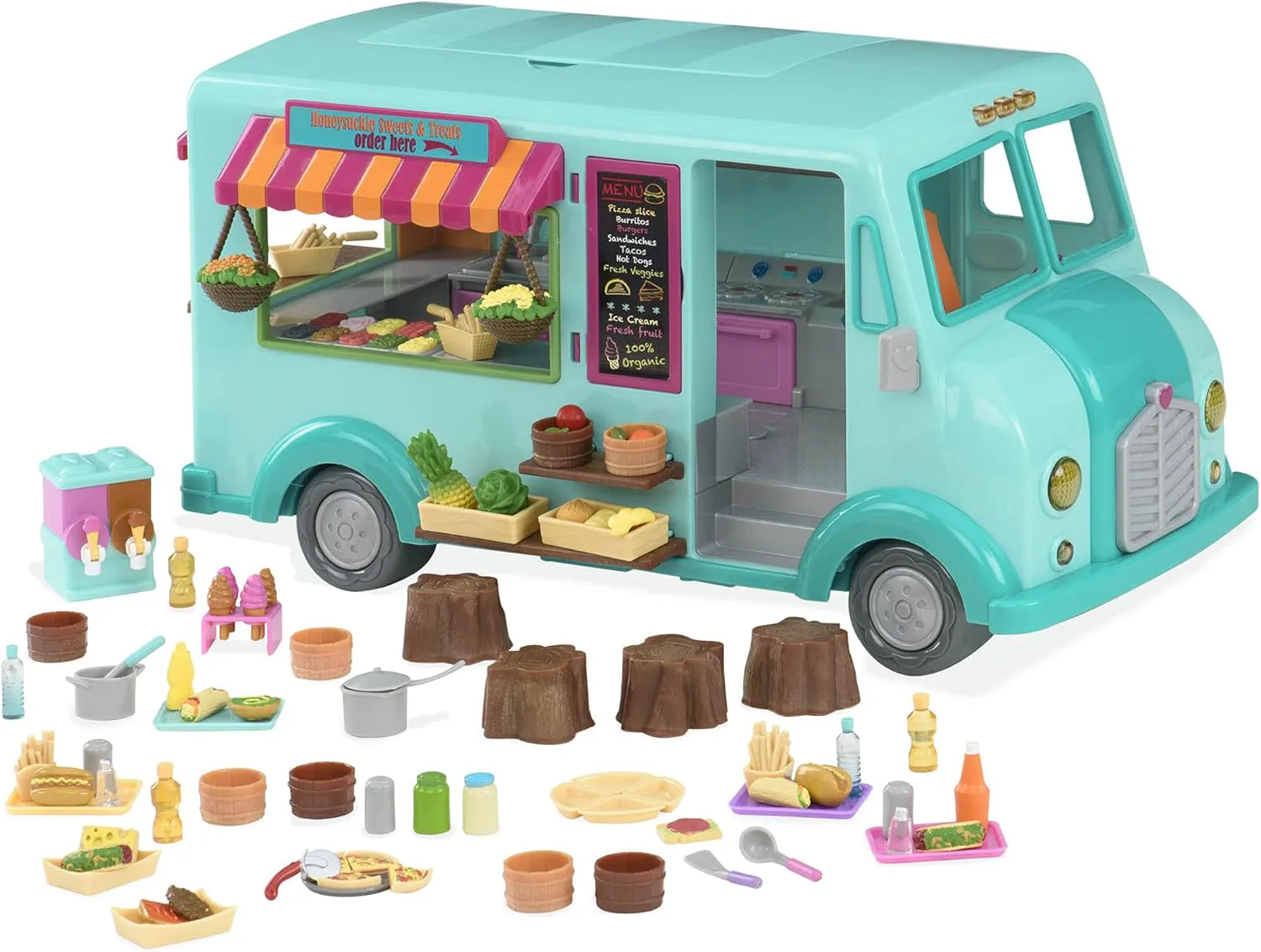 Комплект за игра, Battat, Li′l Woodzeez, Камион за бързо хранене - Image 9