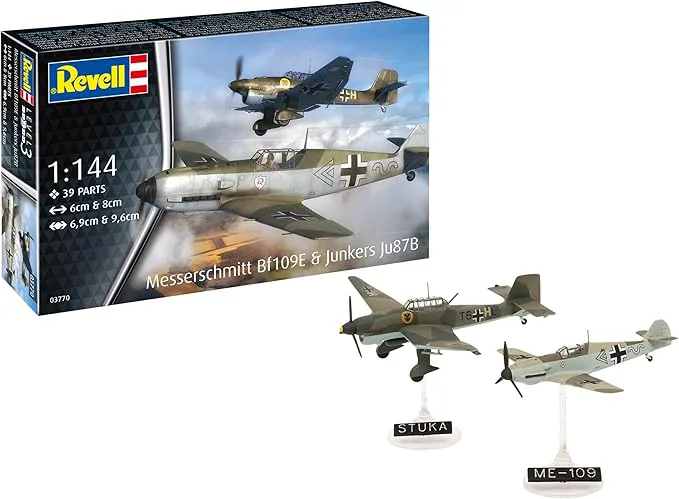 Сглобяем модел, Revell, Самолет Месершмит (Bf109E) и самолет Юнкер (Ju87B) Stuka - Image 5