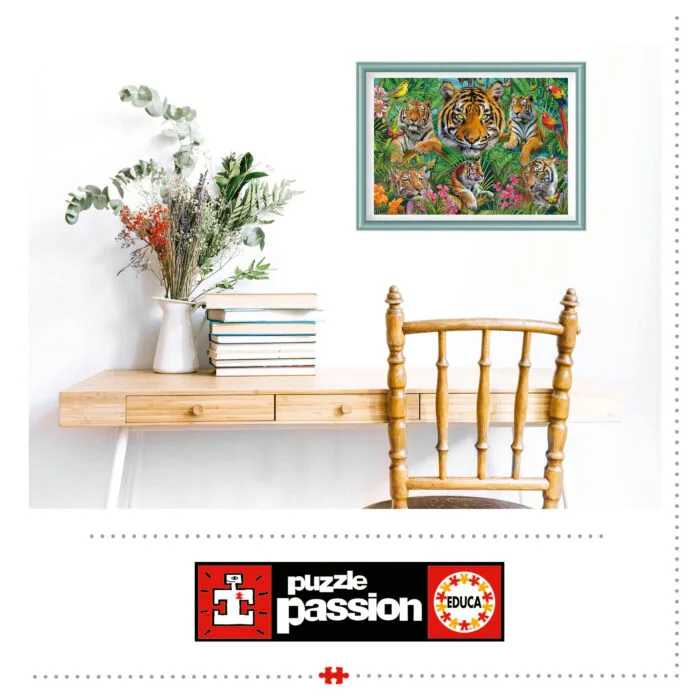 Пъзел, Educa, Тигри в джунглата, 500 части - Image 4