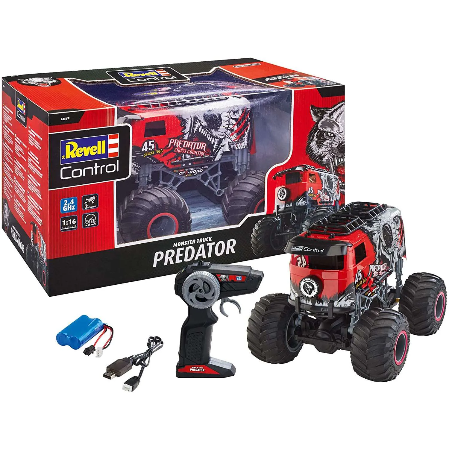 Кола с дистанционно управление, Revell, Monster Truck, Predator - Image 3