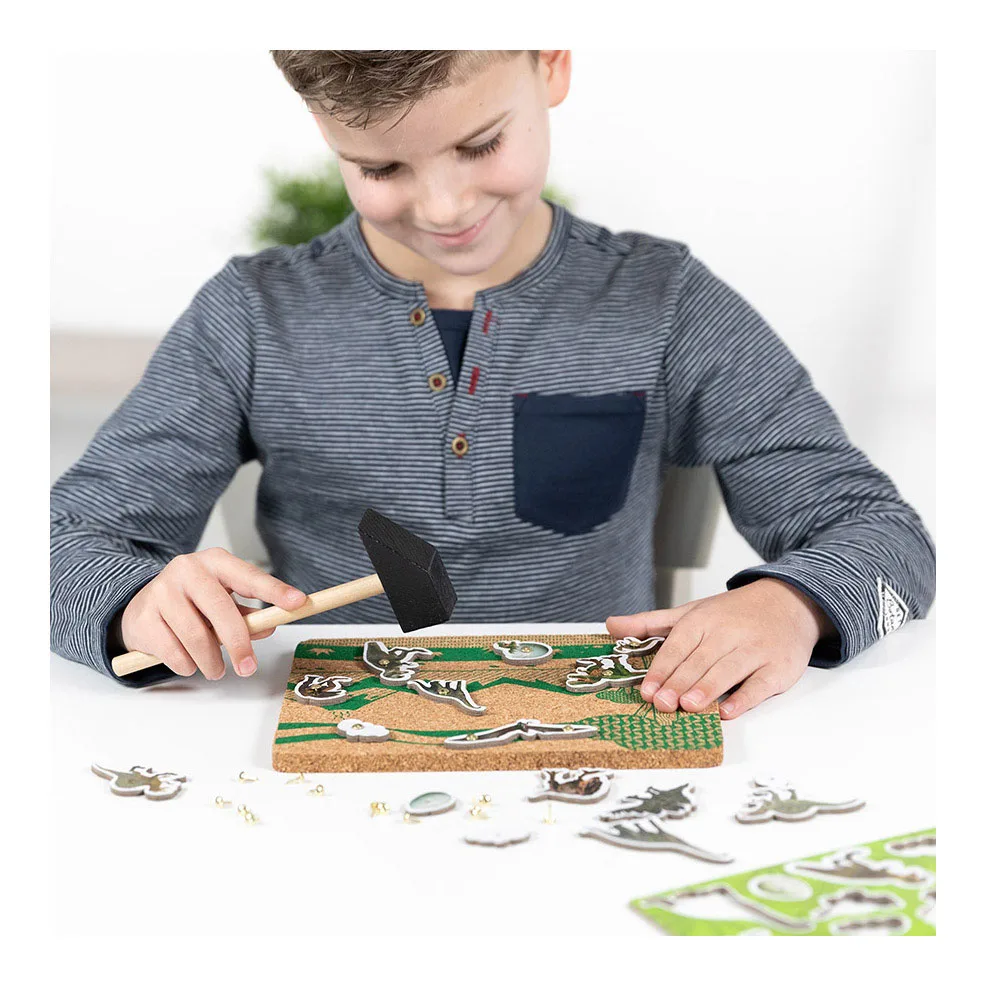 Дърводелски комплект, Totum, Динозаври, 17 части - Image 4