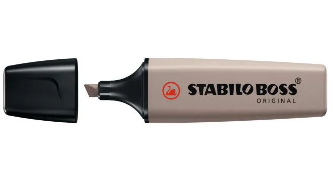 Текст маркер, Stabilo, Boss Original Nature Colors, Топло сиво - Image 2