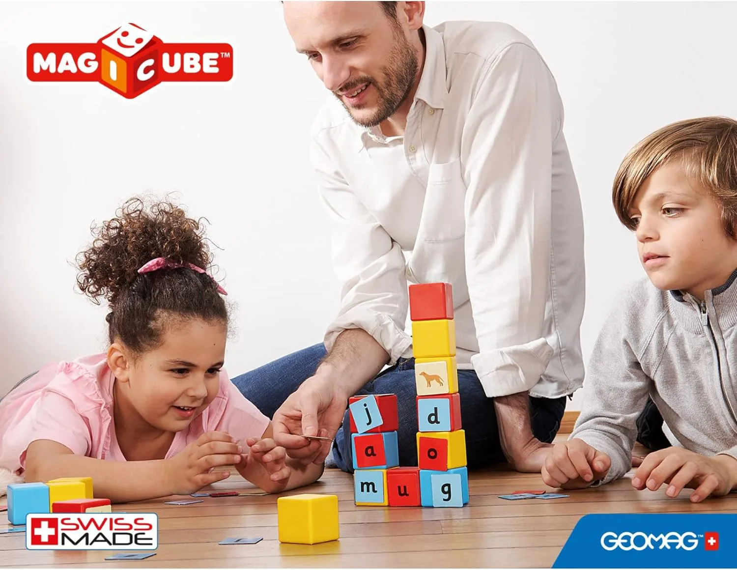 Магнитен конструктор, Geomag, Magicube, Съставяне на думи, 79 части - Image 7