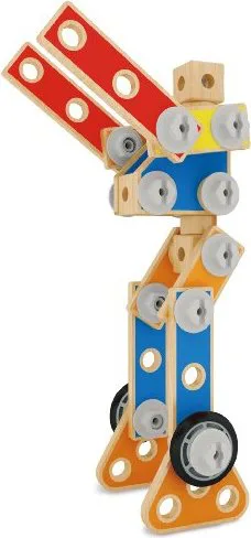 Дървен конструктор, Hape, Майстор строител, 62 части - Image 8