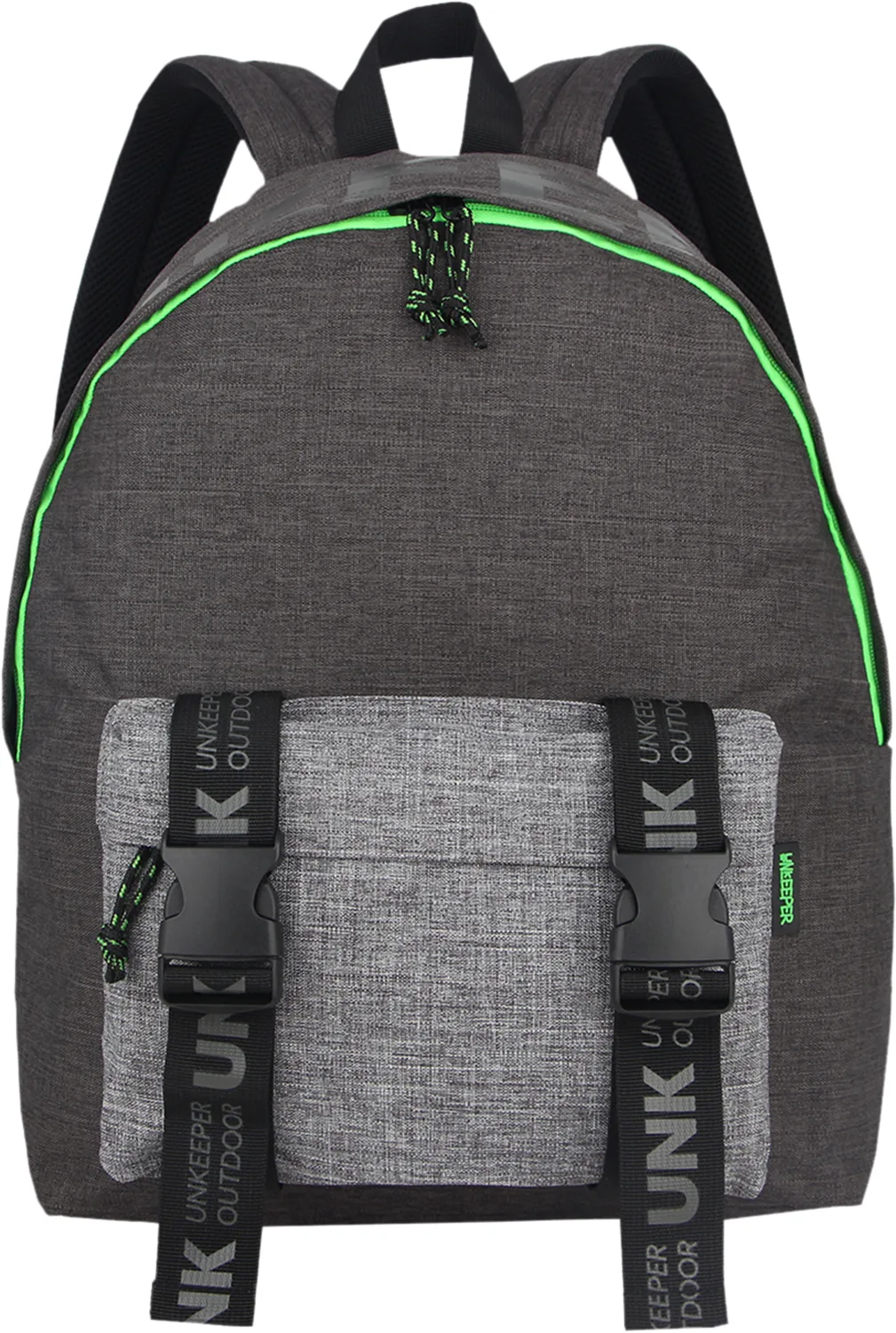 Ученическа раница, Unkeeper, Buckles, 43 x 32 x 15 см, Зелен - Image 2