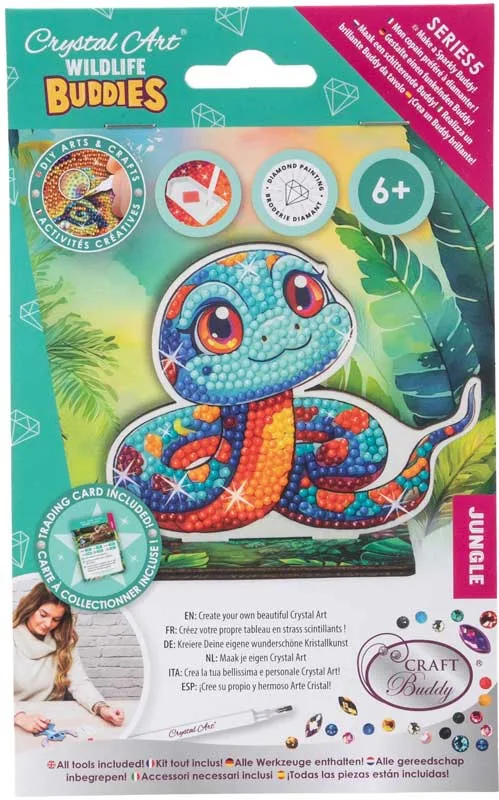 Комплект за диамантена бродерия, Craft Buddy, Crystal Art Buddies, Змия, 7 части - Image 3