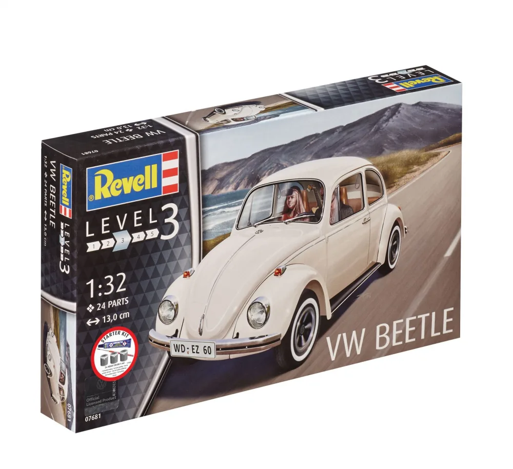 Сглобяем модел, Revell, Стартов комплект автомобил VW Beetle, 24 части