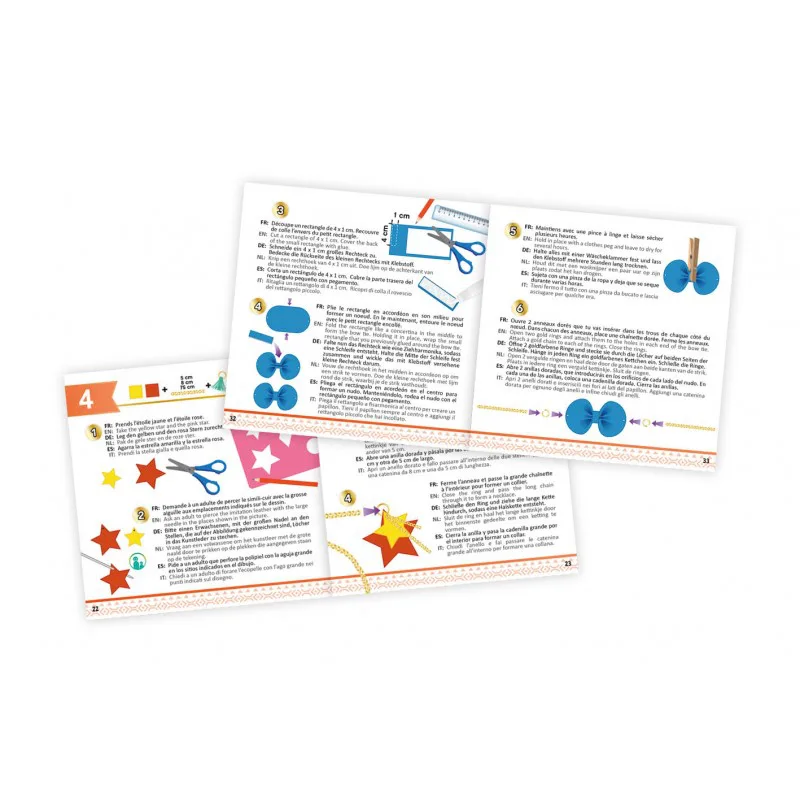 Творчески комплект, Buki France,Направи сам бижута от изкуствена кожа, 6 бижута - Image 5