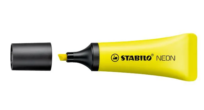 Текст маркер, Stabilo, Neon, Жълт - Image 2