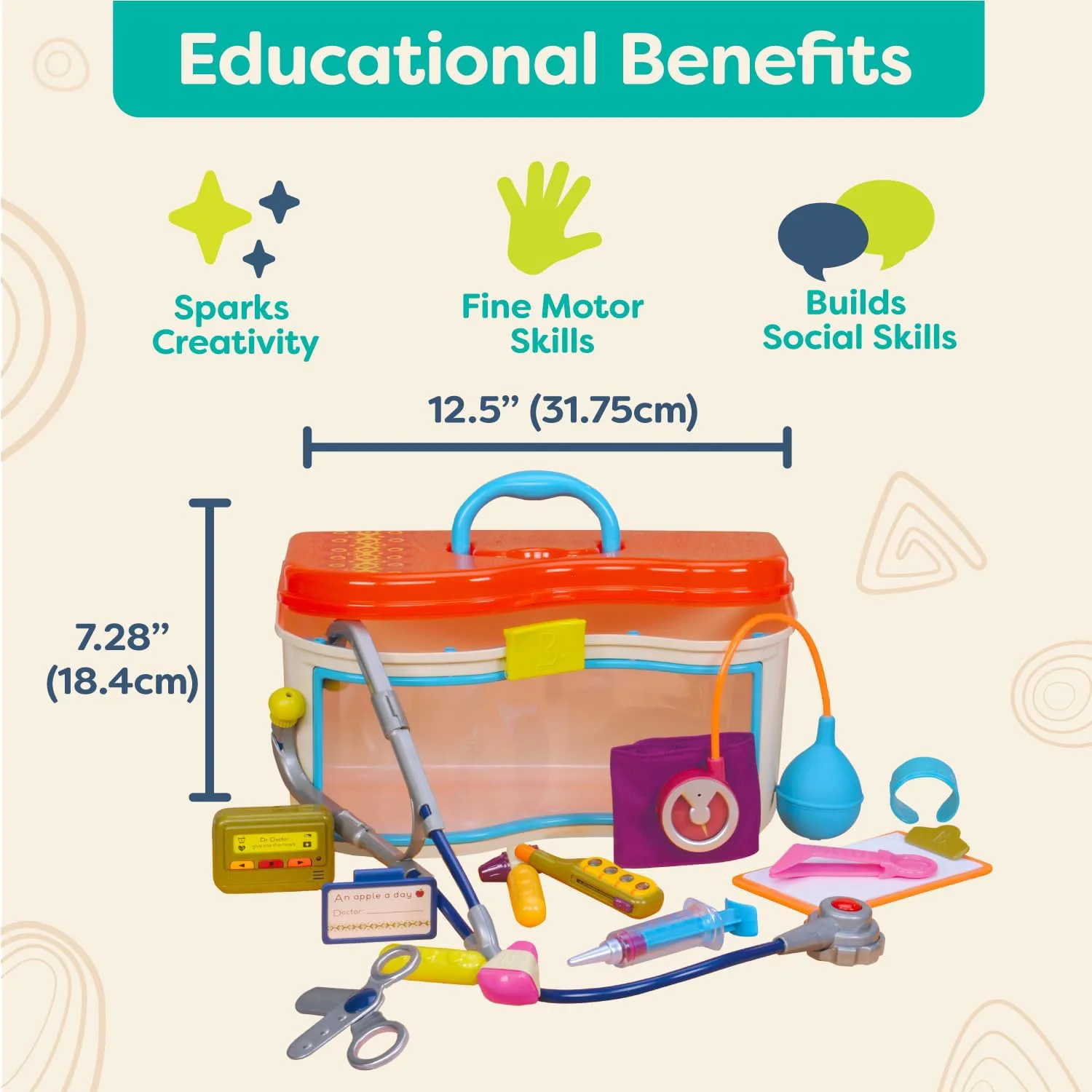 Детски докторски комплект, Battat, 12 части - Image 2