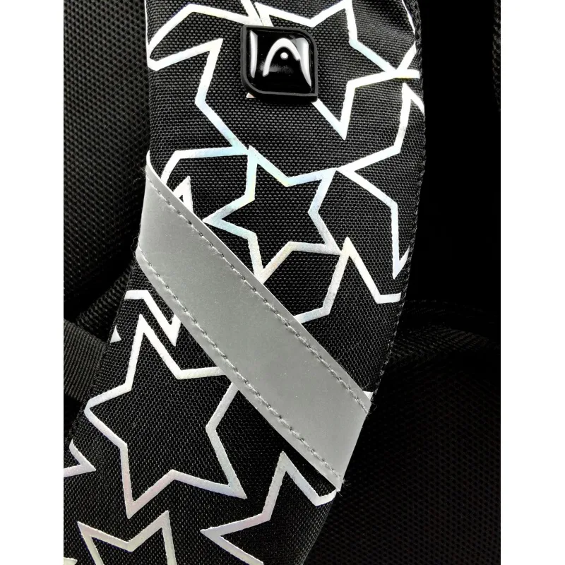 Ученическа раница, Head, AB300, Светещи звезди, 42 x 30 x 19 см - Image 5