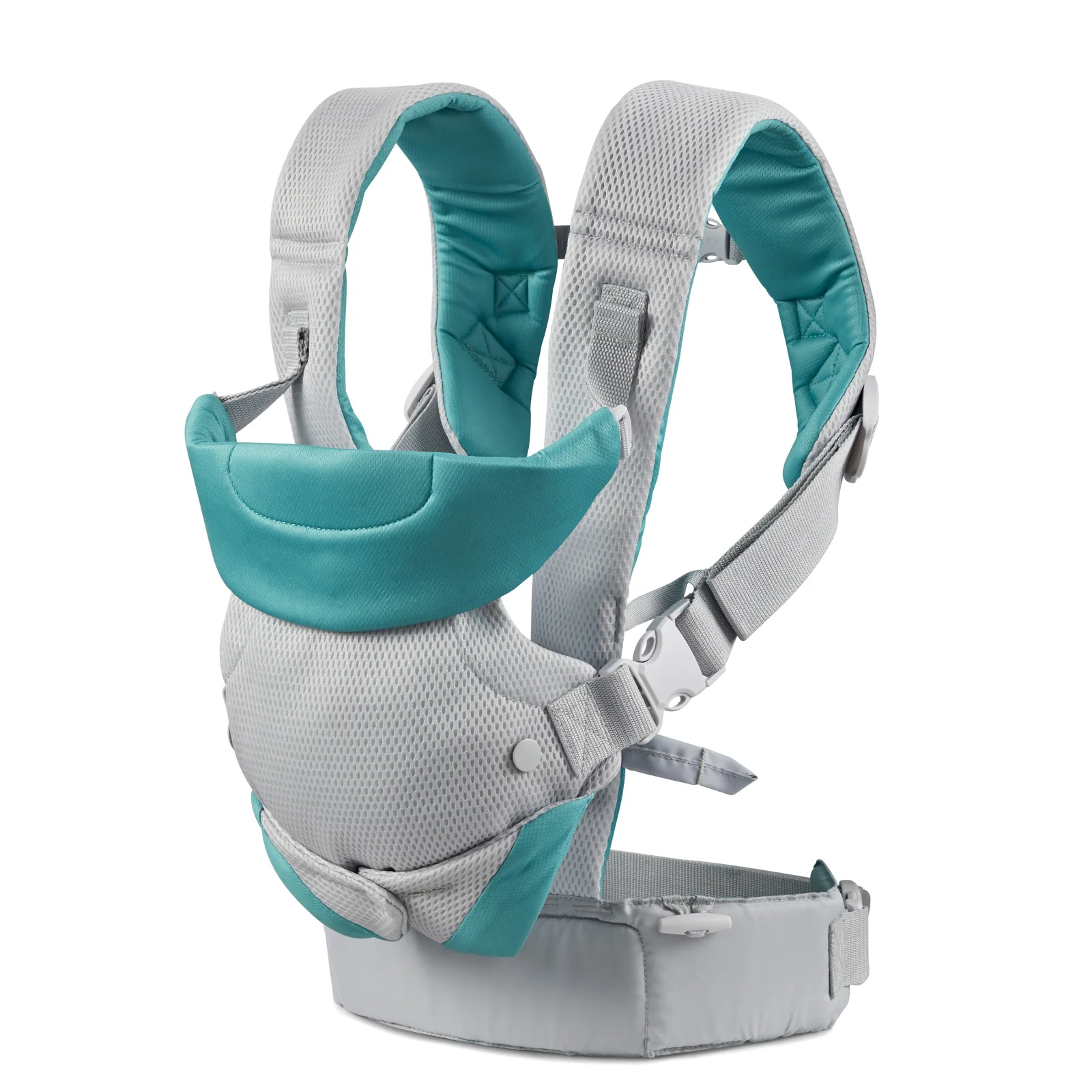 Ергономично кенгуру, Infantino, Flip 4 в 1, С дишаща материя, Светло сиво, от 3.6 до 14.5 кг. - Image 3