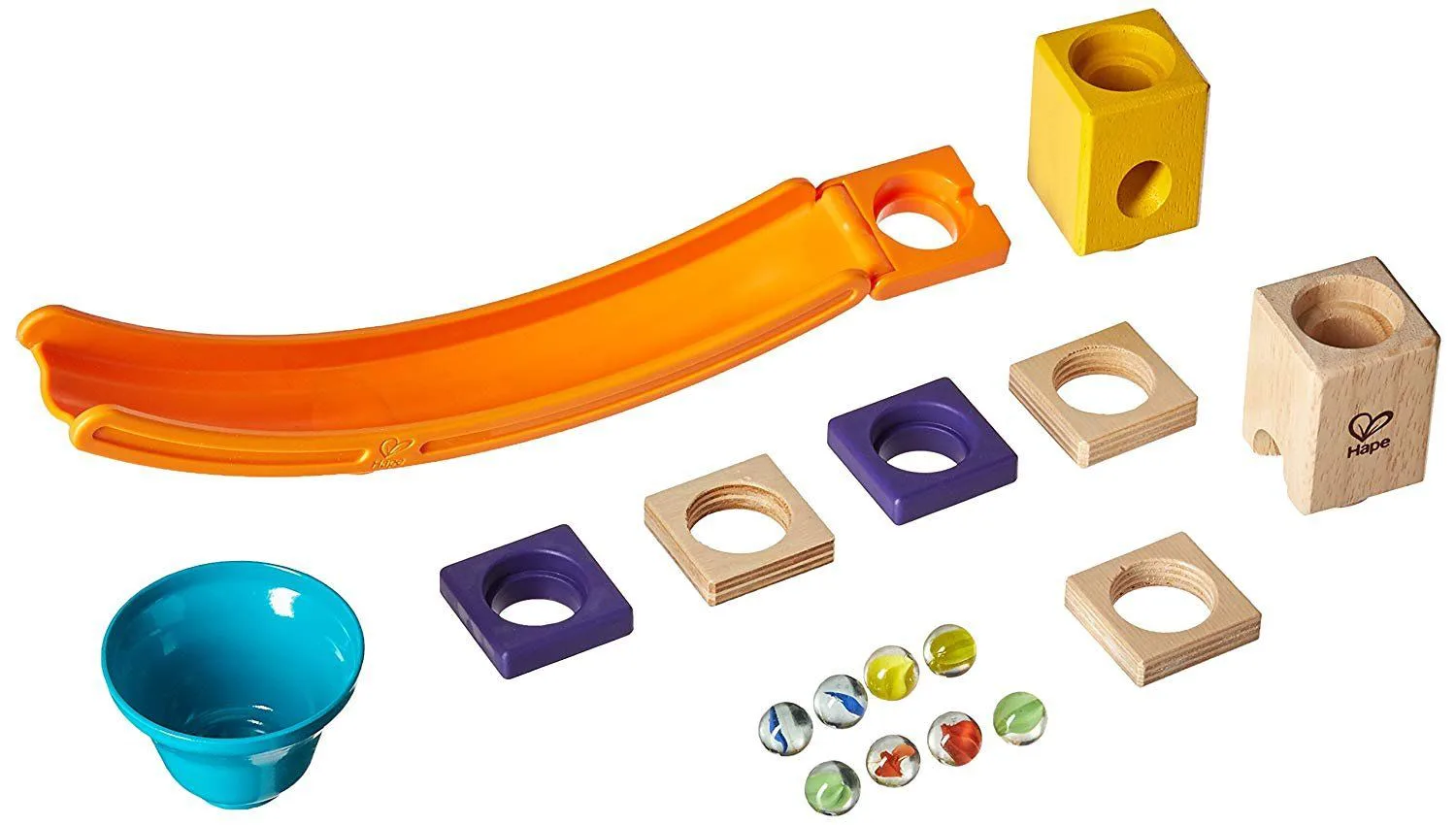 Комплект дървена писта, Hape Quadrilla, Скейт парк, 9 части - Image 3