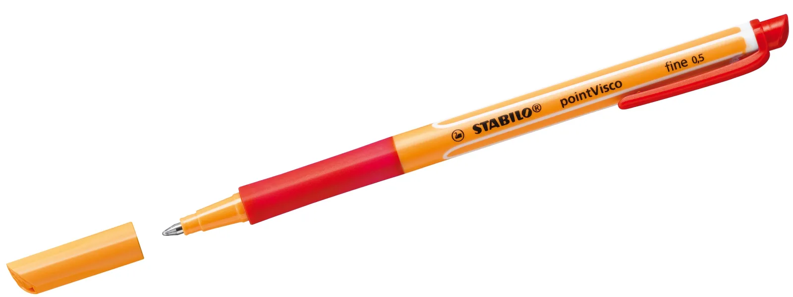 Ролер химикалка, Stabilo, pointVisco, Червен - Image 2