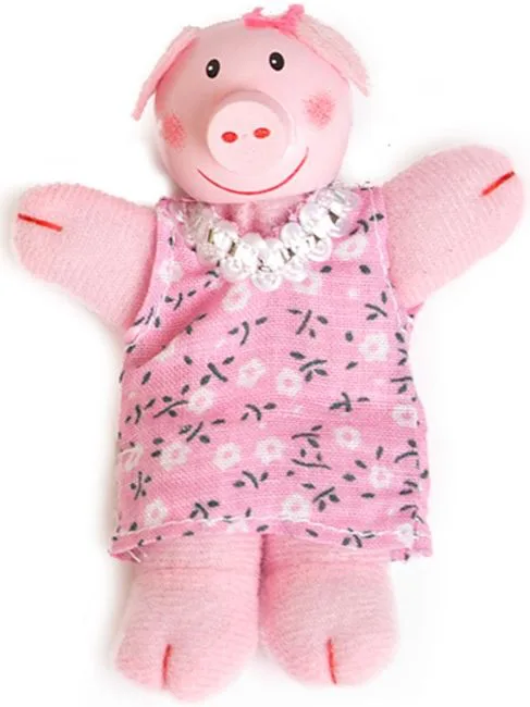 Комплект кукли за пръсти, Eurekakids, Трите прасенца и вълка, 11см, 4 броя - Image 4