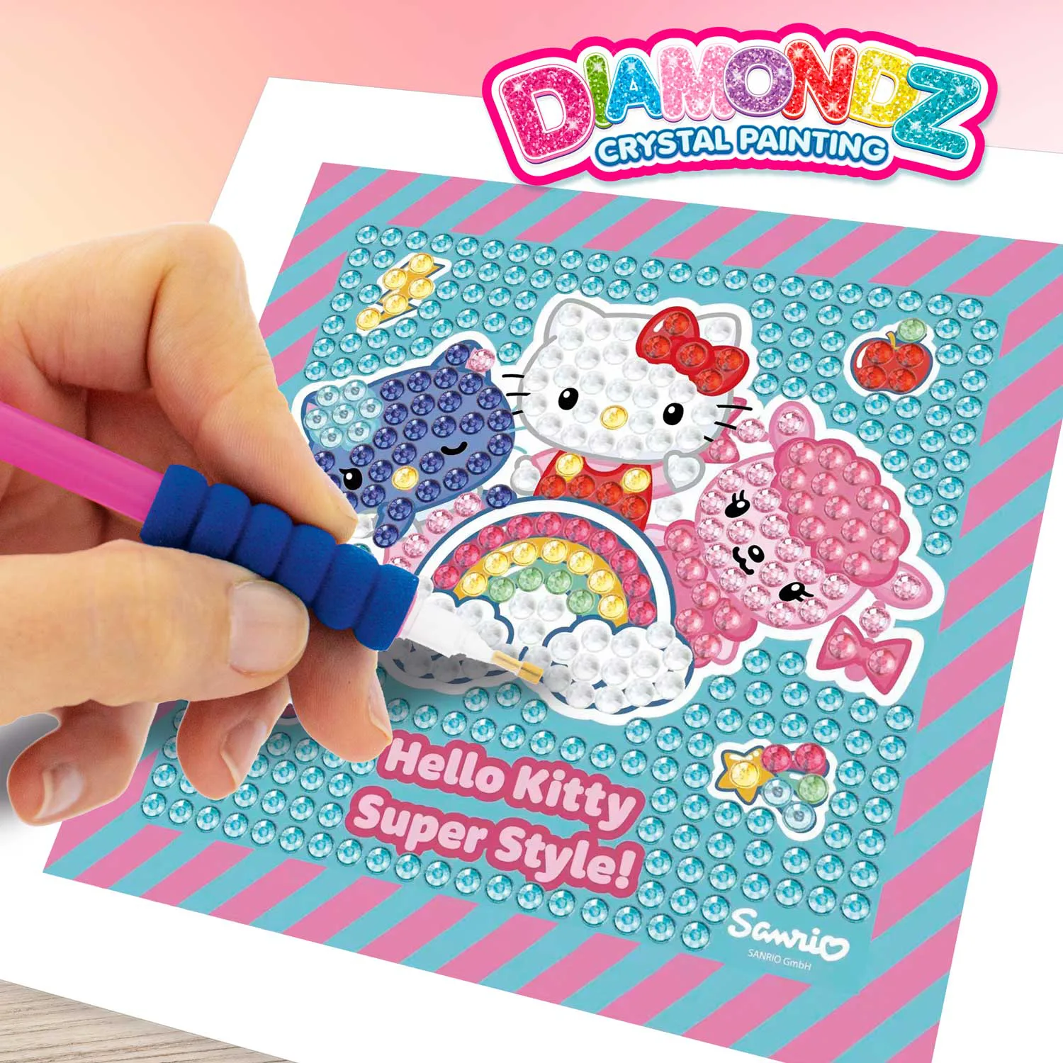 Комплект диамантен гоблен, Craze, DIAMONDZ, Hello Kitty, за начинаещи - Image 7