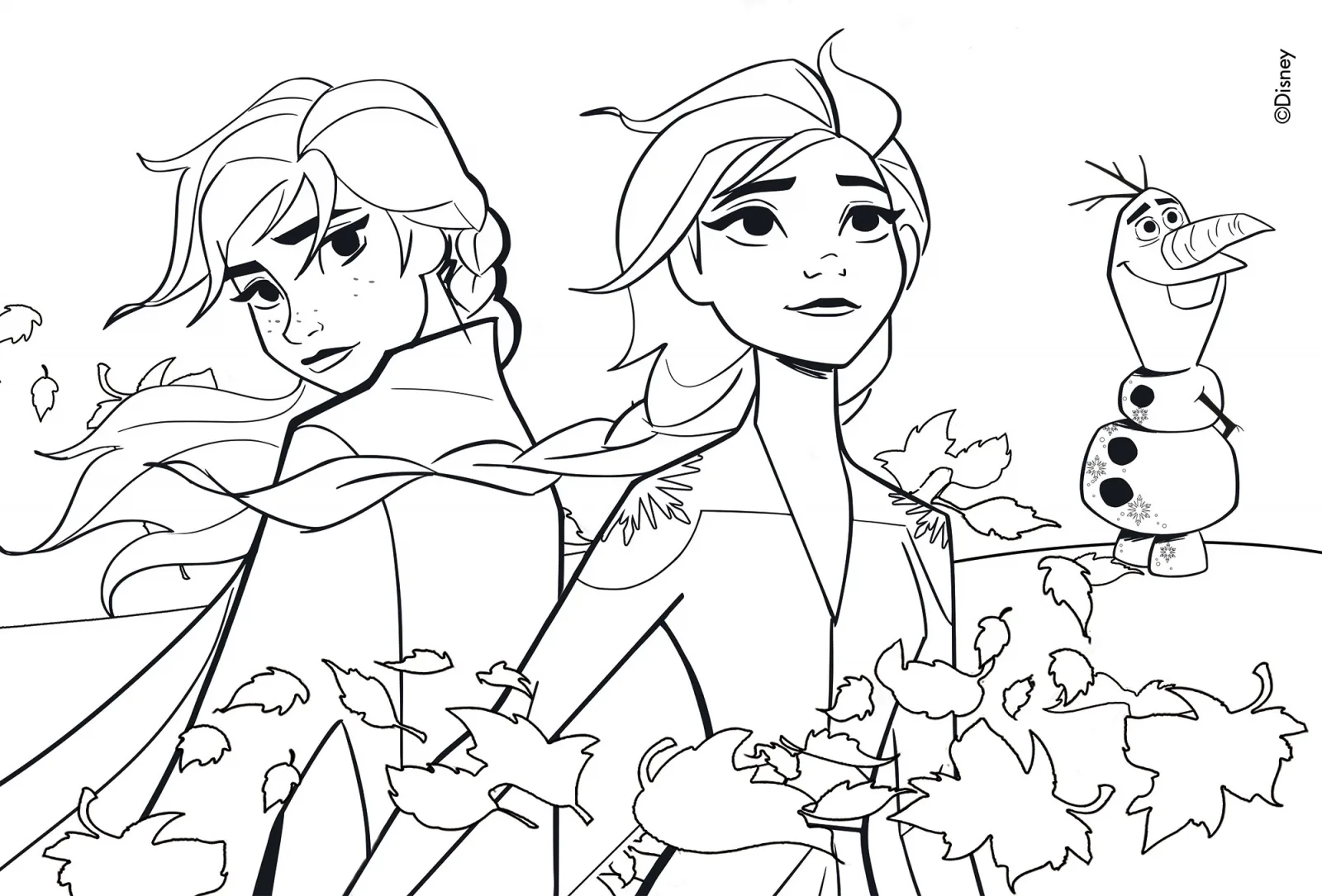 Пъзел, Lisciani, Замръзналото кралство 2, Двулицев пъзел 24 части - Image 2