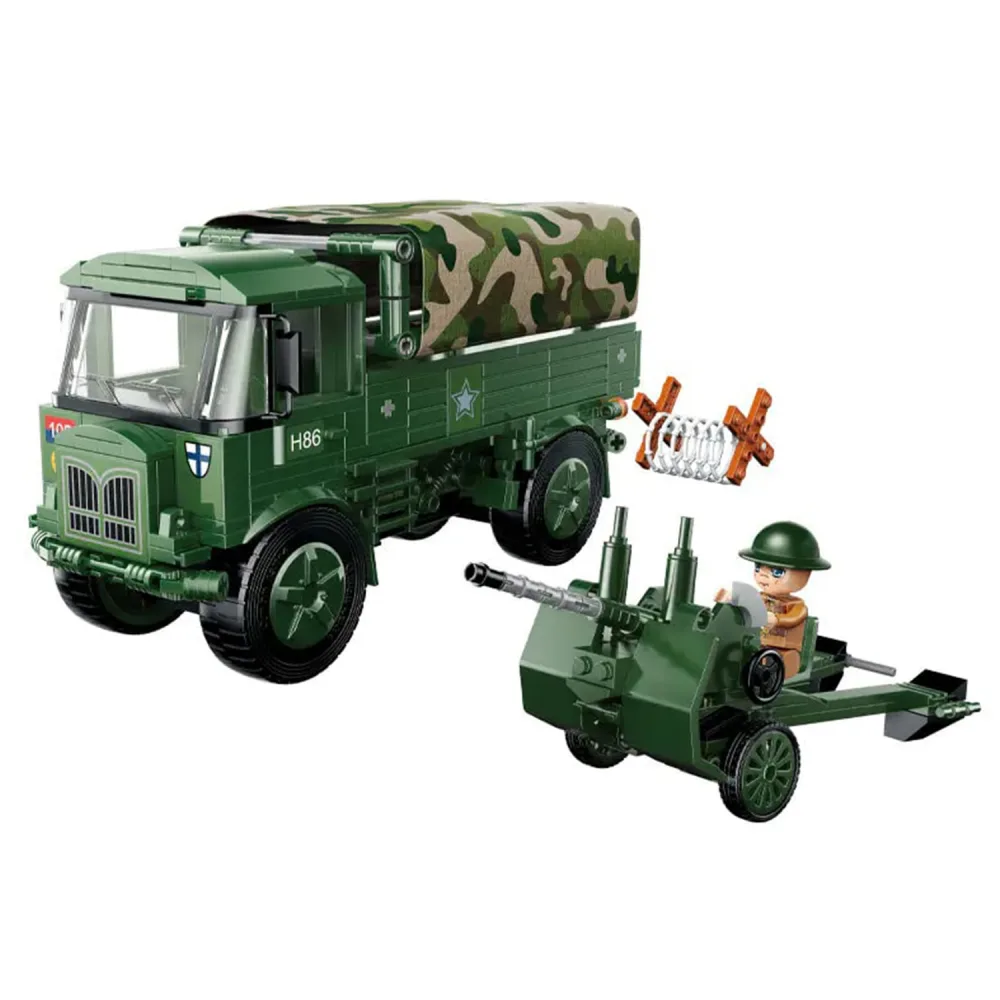 Конструктор, Qman, Евакуация от Дюнкерк, Смелият войник, 442 части - Image 2