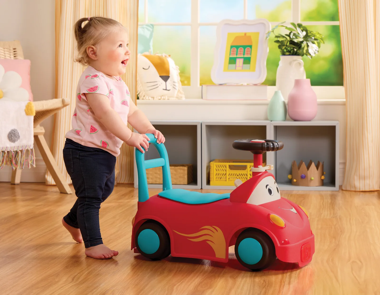 Спортна кола за бутане, Battat, Червена - Image 4