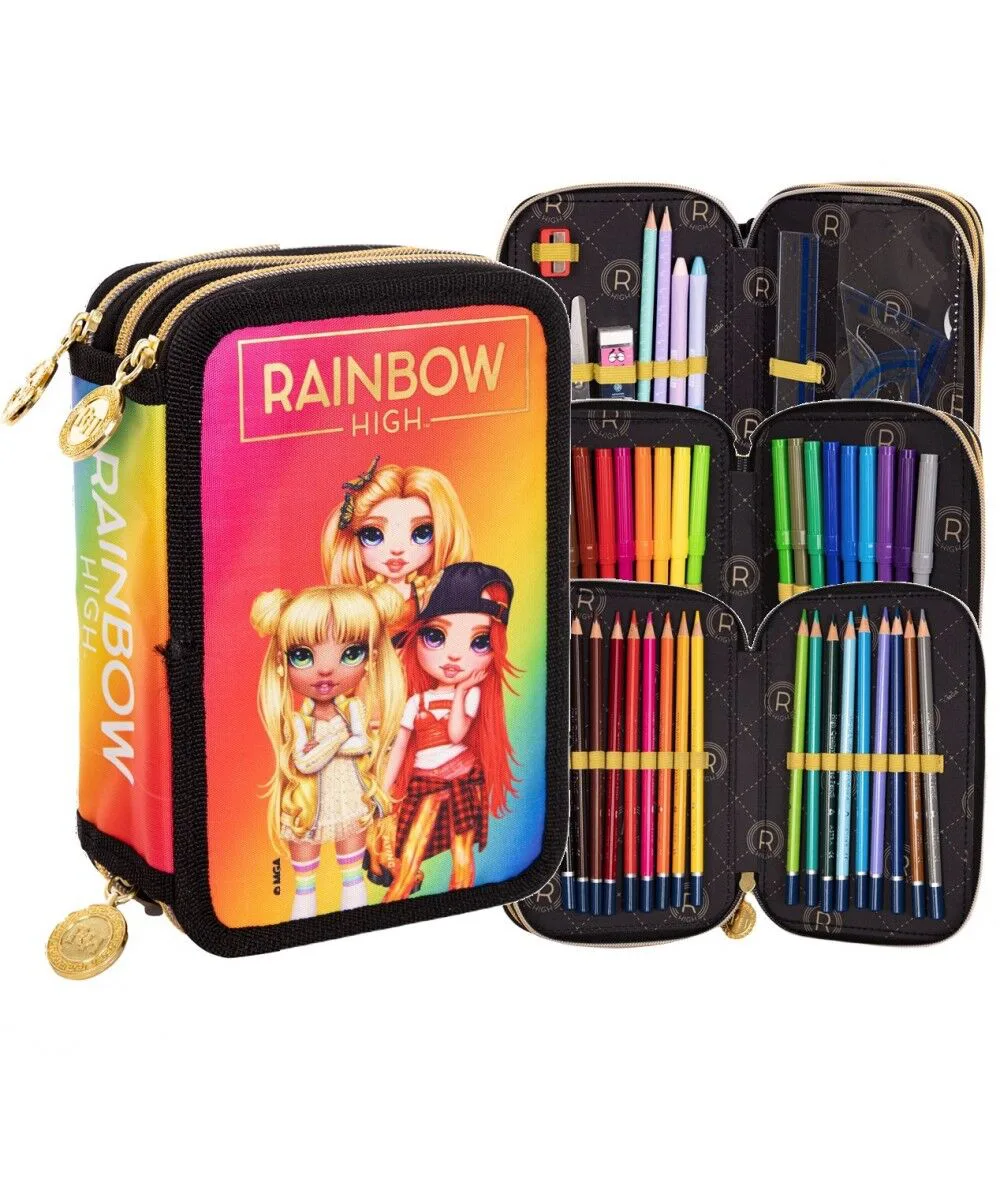 Ученически несесер, Astra, AC31, Rainbow High, Златен стил, С аксесоари, 20.5 x 13 x 6 см - Image 6