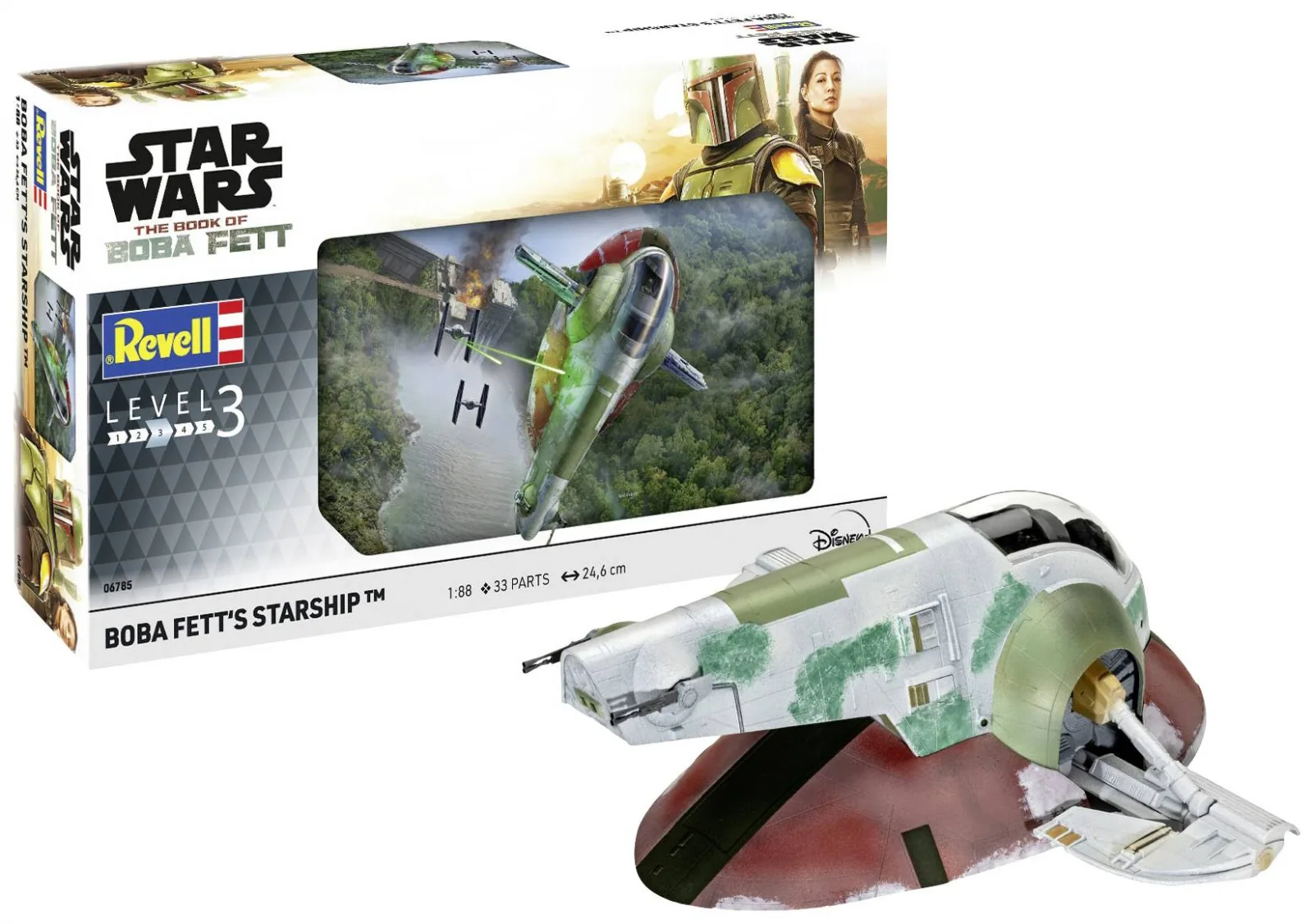 Сглобяем модел, Revell, Star Wars, Звездният кораб и книга на Boba Fett, 33 части - Image 2
