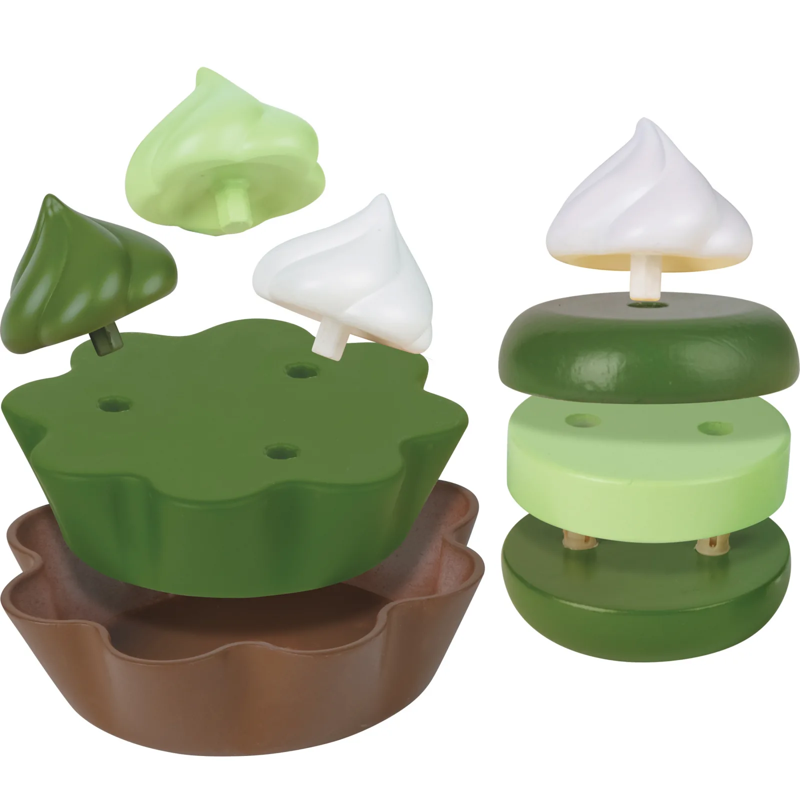Детски дървен комплект, Hape, Десерт от зелен чай, 8 части - Image 3