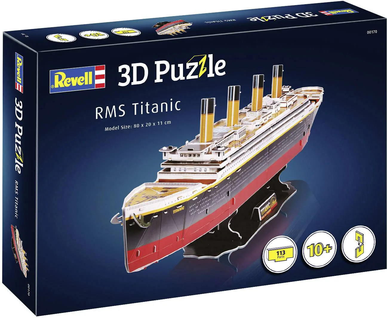 Пъзел 3D, Revell, RMS Titanic, 113 части - Image 2