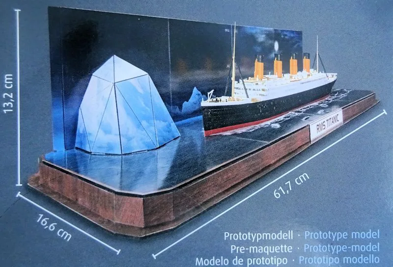 Комплект сглобяем модел RMS Titanic с 3D пъзел диорама - Image 2