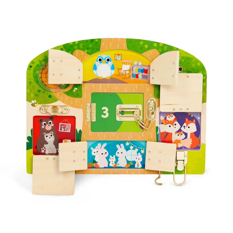 Образователна игра, Battat, Табло с ключалки и резета, 2 части - Image 3