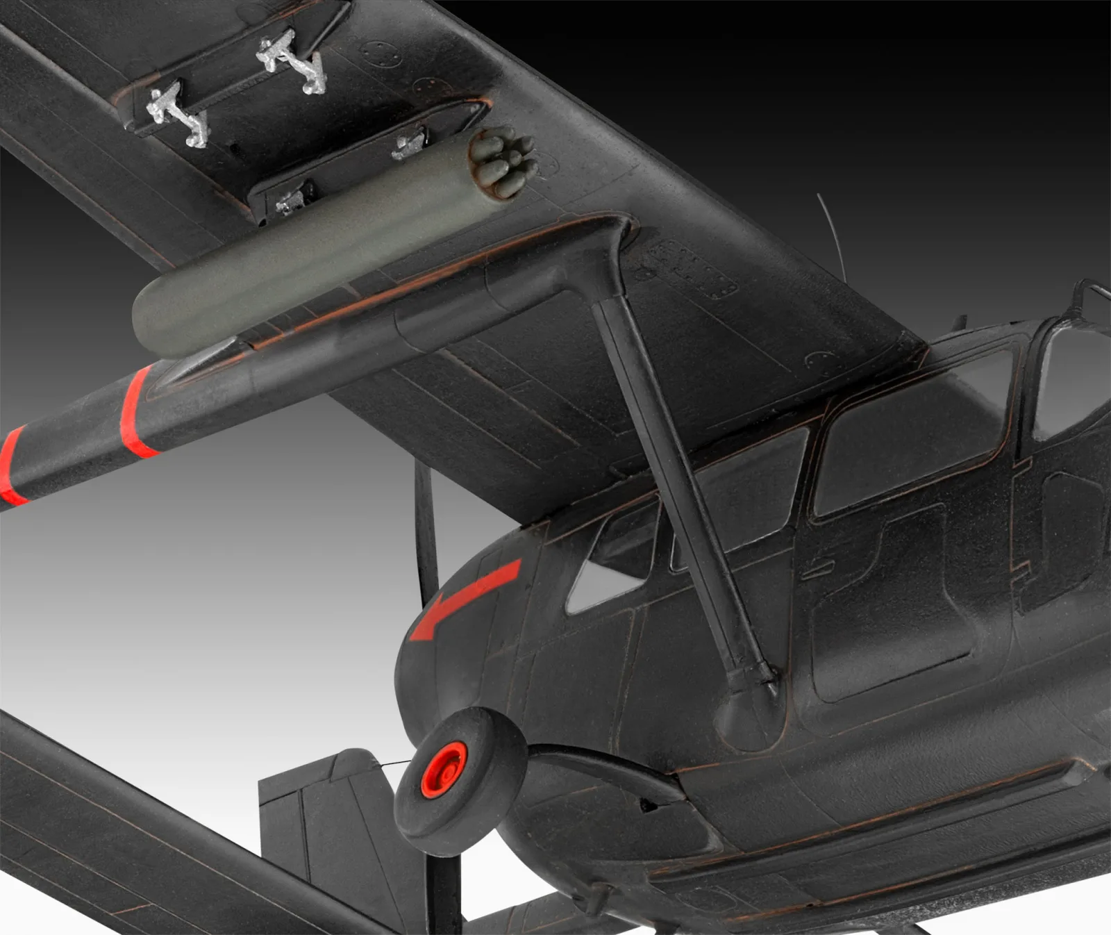 Сглобяем модел, Revell, Американски разузнавателен самолет, O-2A Skymaster, 171 части - Image 5