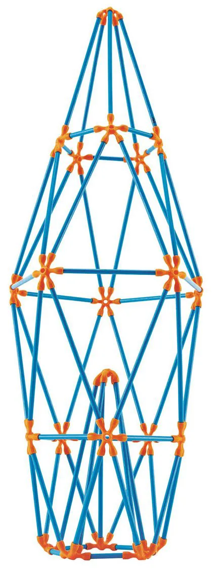 Бамбуков конструктор, Hape Flexistix, Комплект кули, 132 части - Image 2