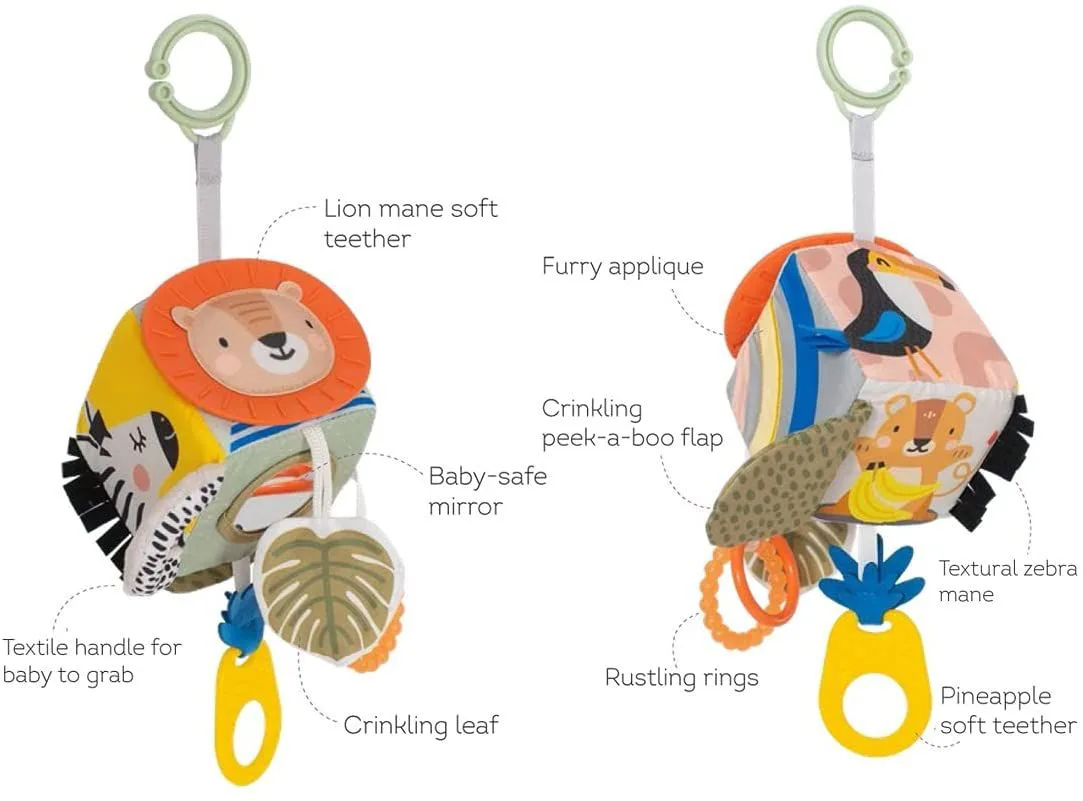 Меко кубче с активности, Taf Toys, Савана, 33 cm - Image 2