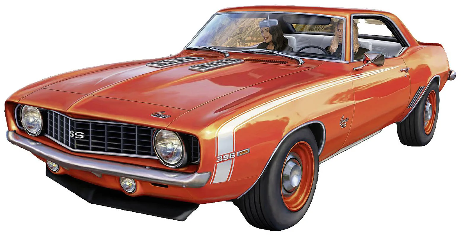 Сглобяем модел, Revell, Chevrolet Camaro SS 396 1969г, 111 части - Image 7