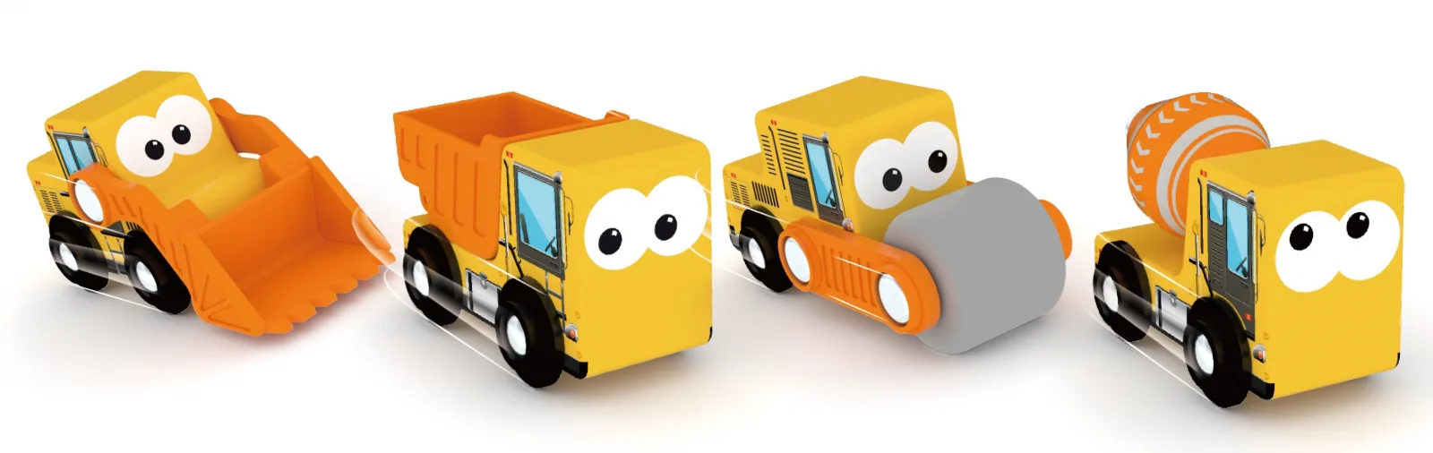 Влакче в тубичка, J′adore, Строителни автомобили, 4 части - Image 2