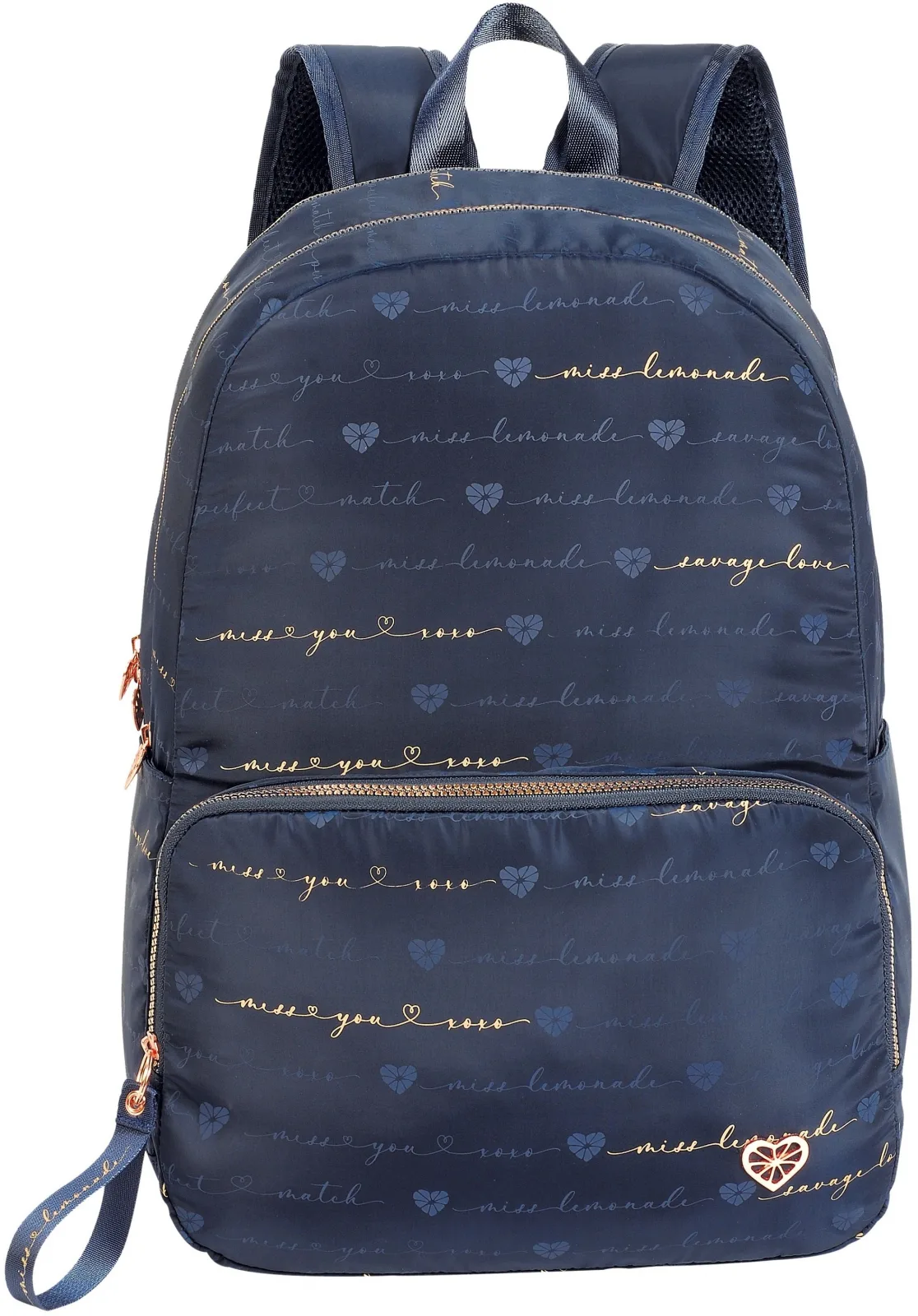 Ученическа раница, Miss Lemonade, Flirt, 44.5 x 33 x 16 см, Тъмносин - Image 2