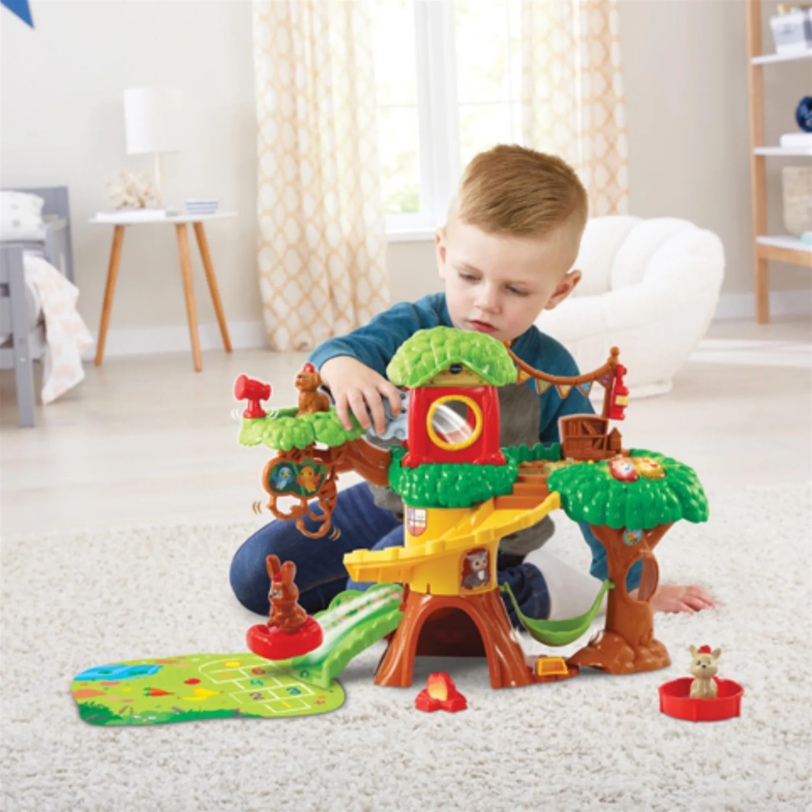 Комплект за игра, Vtech, Забавна къща на дърво с животни, 33 х 45 х 13.3 см - Image 3