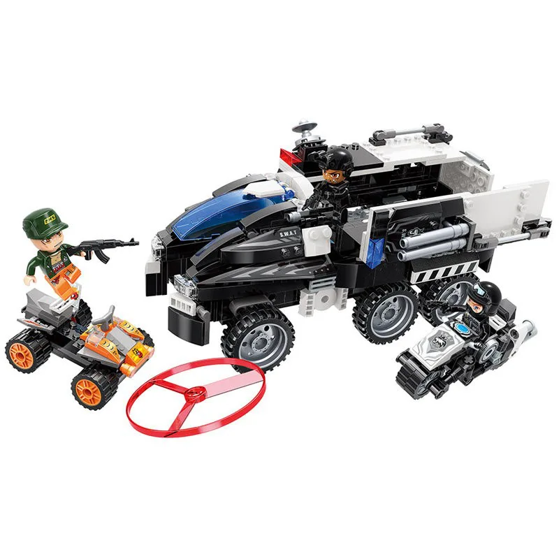 Конструктор, Qman, Полицейски спасителен автомобил, 517 части - Image 2