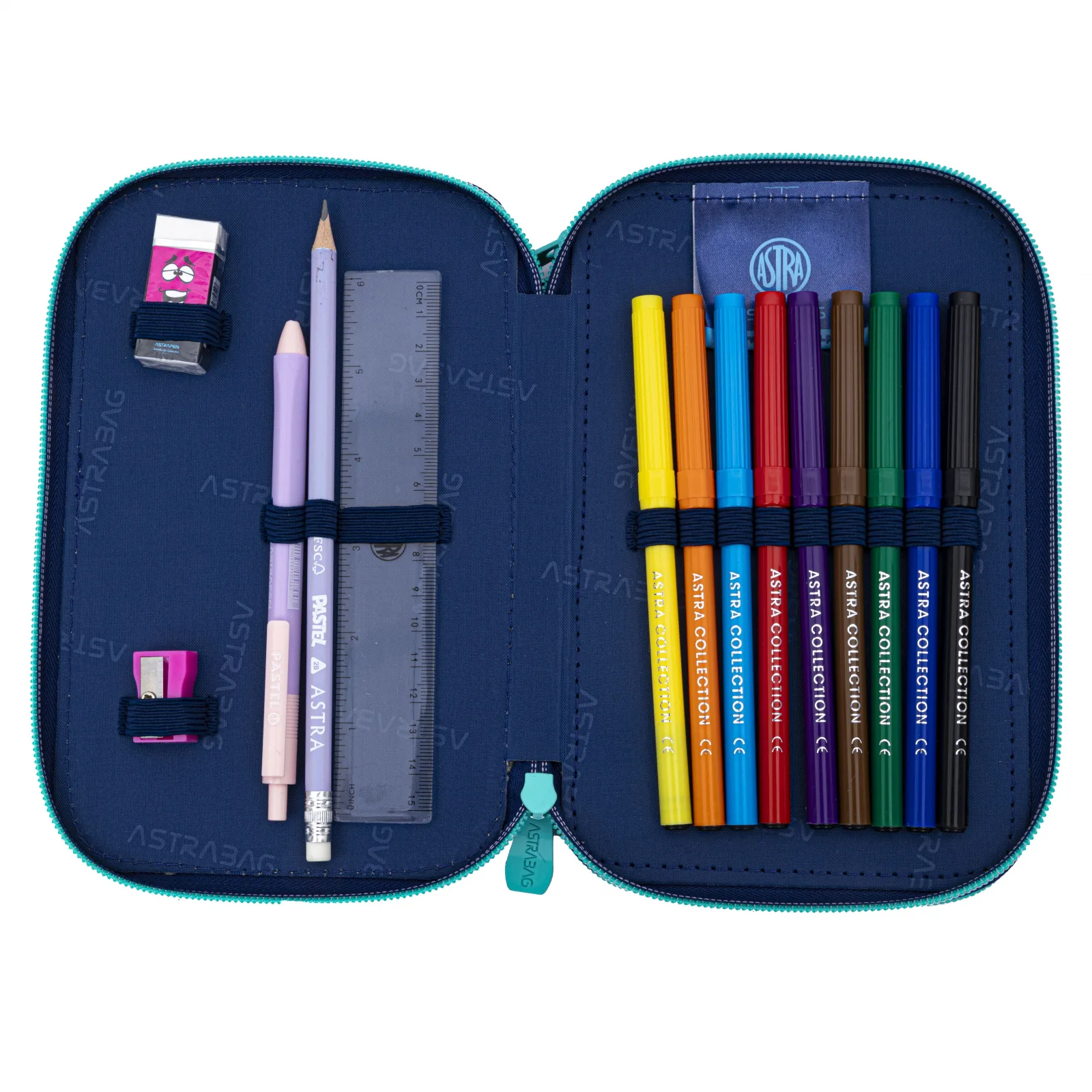 Двоен несесер с аксесоари, Astra, Зайчета, AC21, 20,5 х 13 х 4.5 см - Image 3