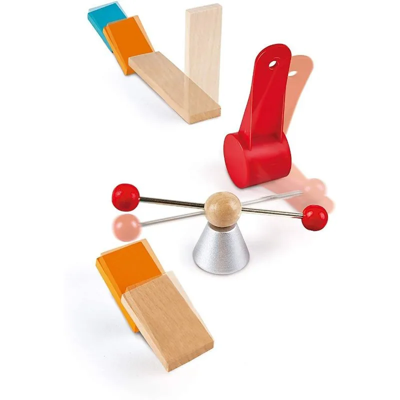 Комплект дървена игра, Hape, Домино, Фабрика, 122 части - Image 5