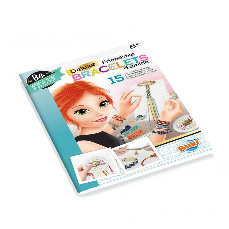 Творчески комплект, Buki France, Be Teens, Направи сам гривни за приятели, Луксозно издание, 15 гривни - Image 4