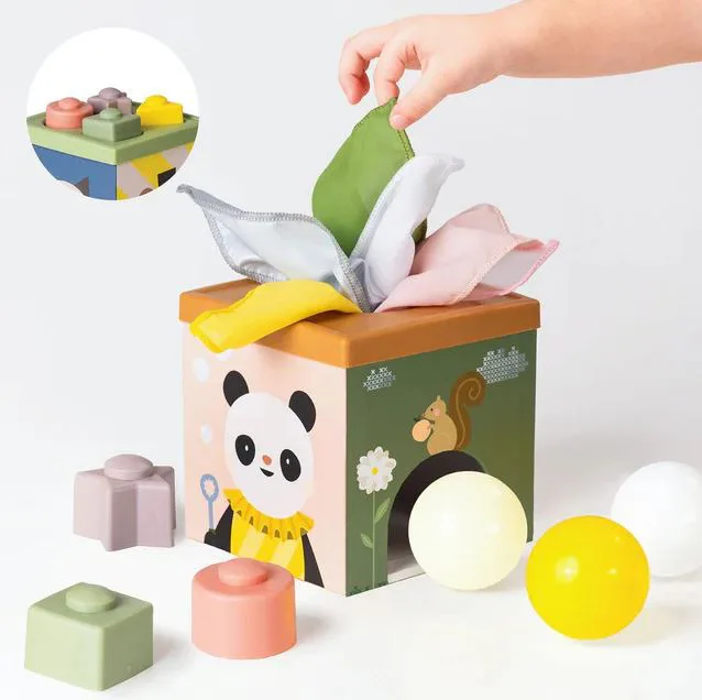 Образователна играчка, Taf Toys, Мултисензорен куб с активности - Image 4