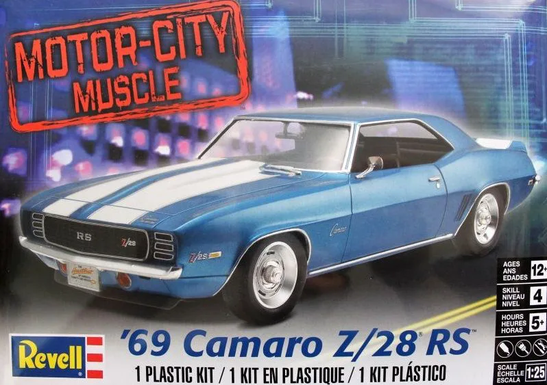 Сглобяем модел, Revell, Автомобил Camaro Z/28 RS 1969, 113 части - Image 2