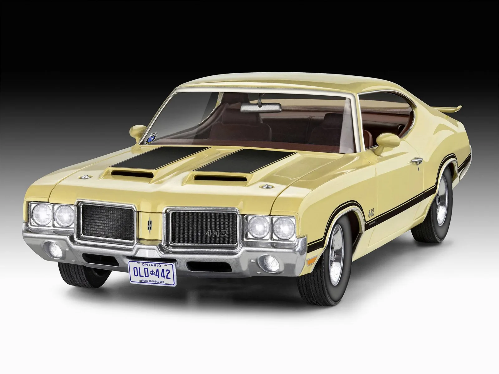 Сглобяем модел, Revell, Oldsmobile 442 1971 Coupe, 124 части - Image 7