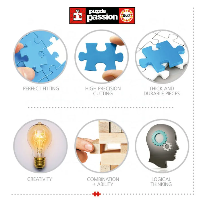 Пъзел, Educa, Нотр Дам през есента, 1000 части - Image 5