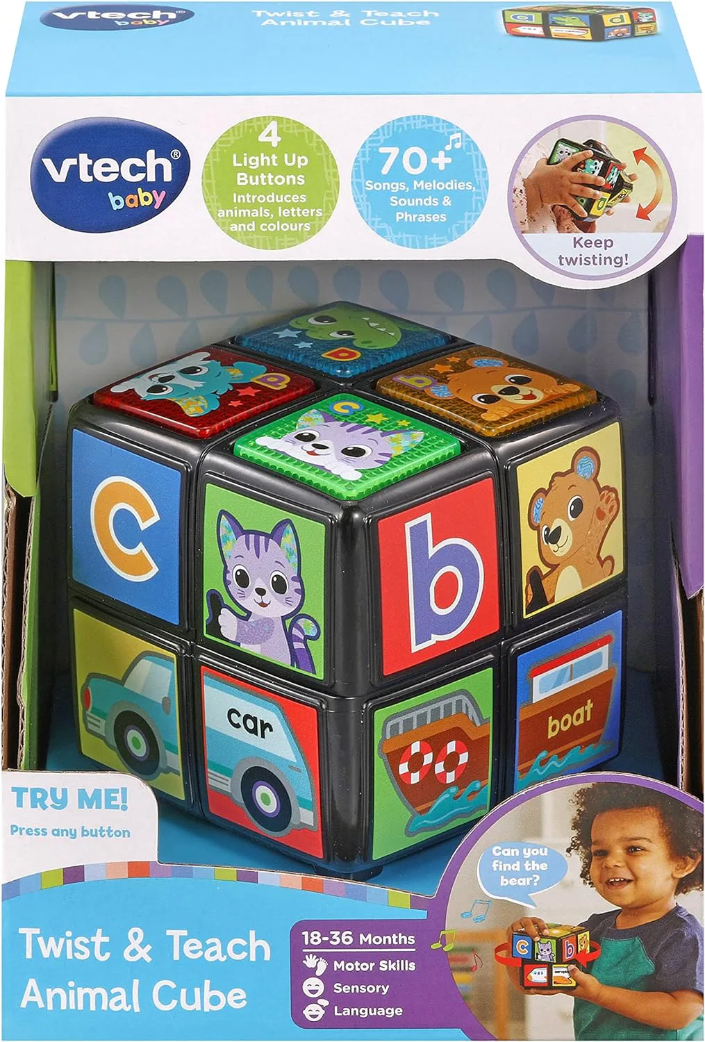 Интерактивна играчка, Vtech, Образователен Куб, 7.5 x 7.5 x 7.5 cm - Image 2